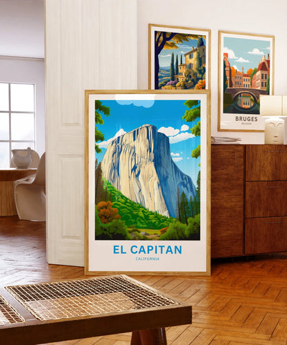 Yosemite El Capitan  Travel Poster