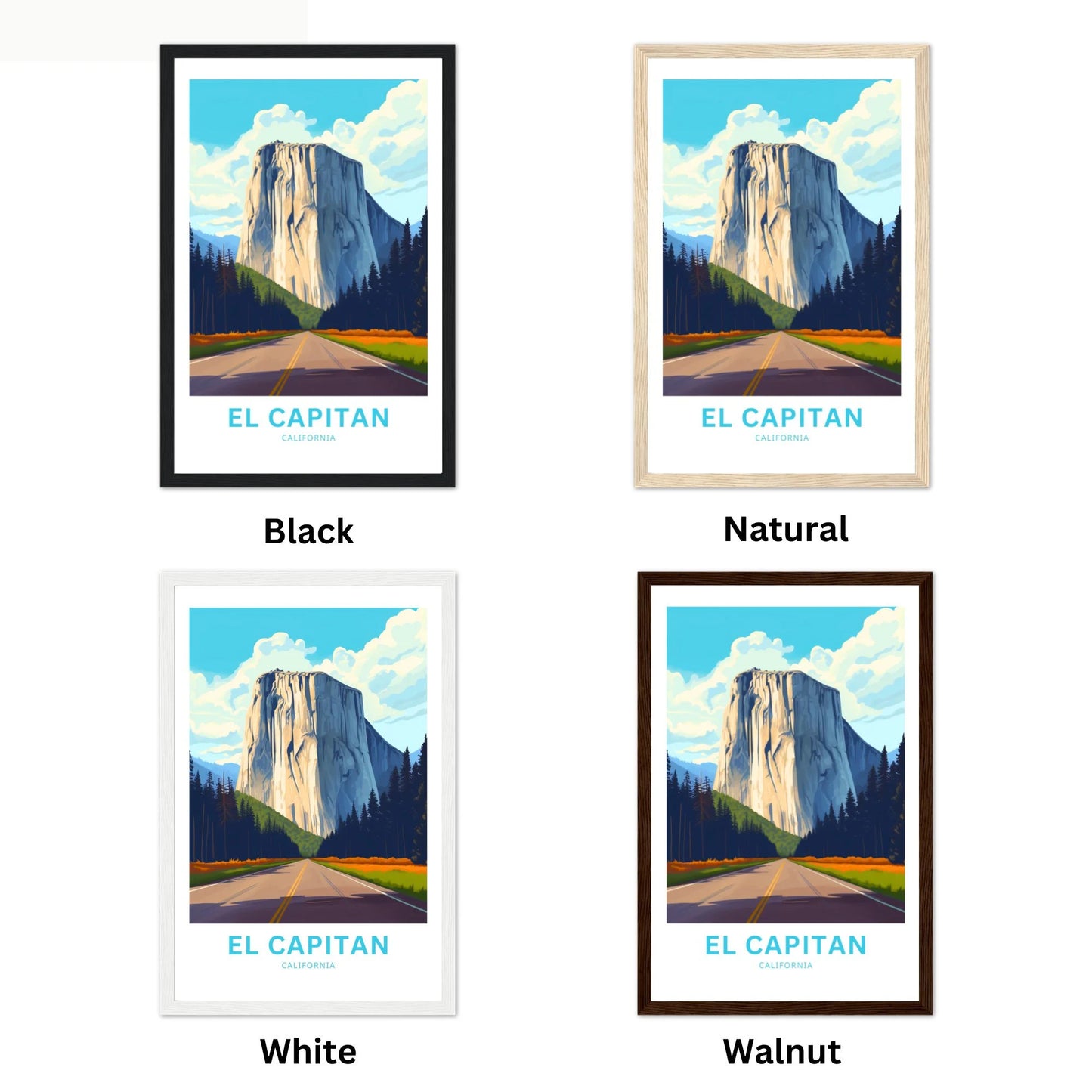 Yosemite El Capitan  Travel Poster