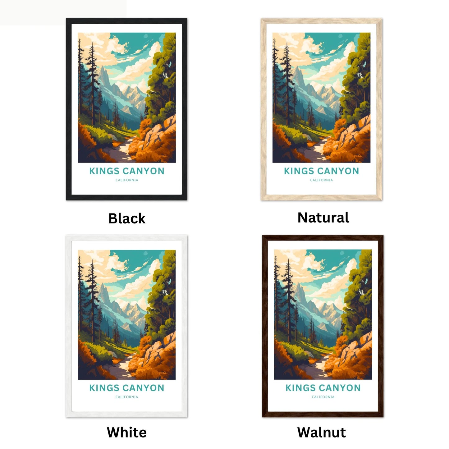 Kings Canyon Travel Poster