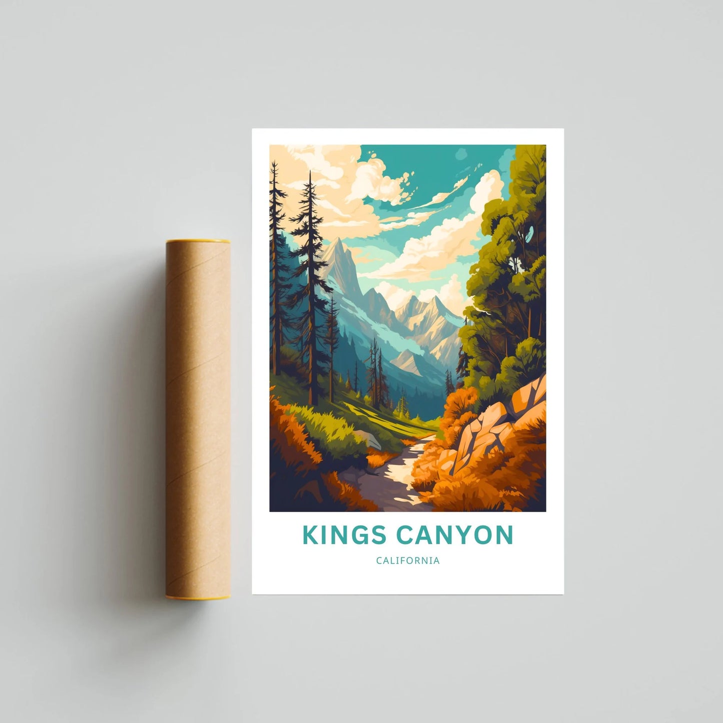 Kings Canyon Travel Poster