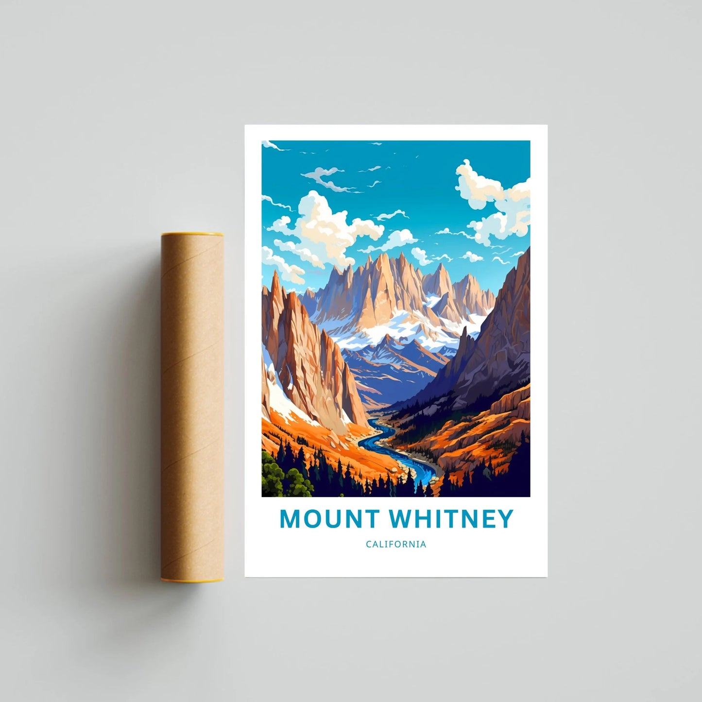 Mount Whitney Travel Poster