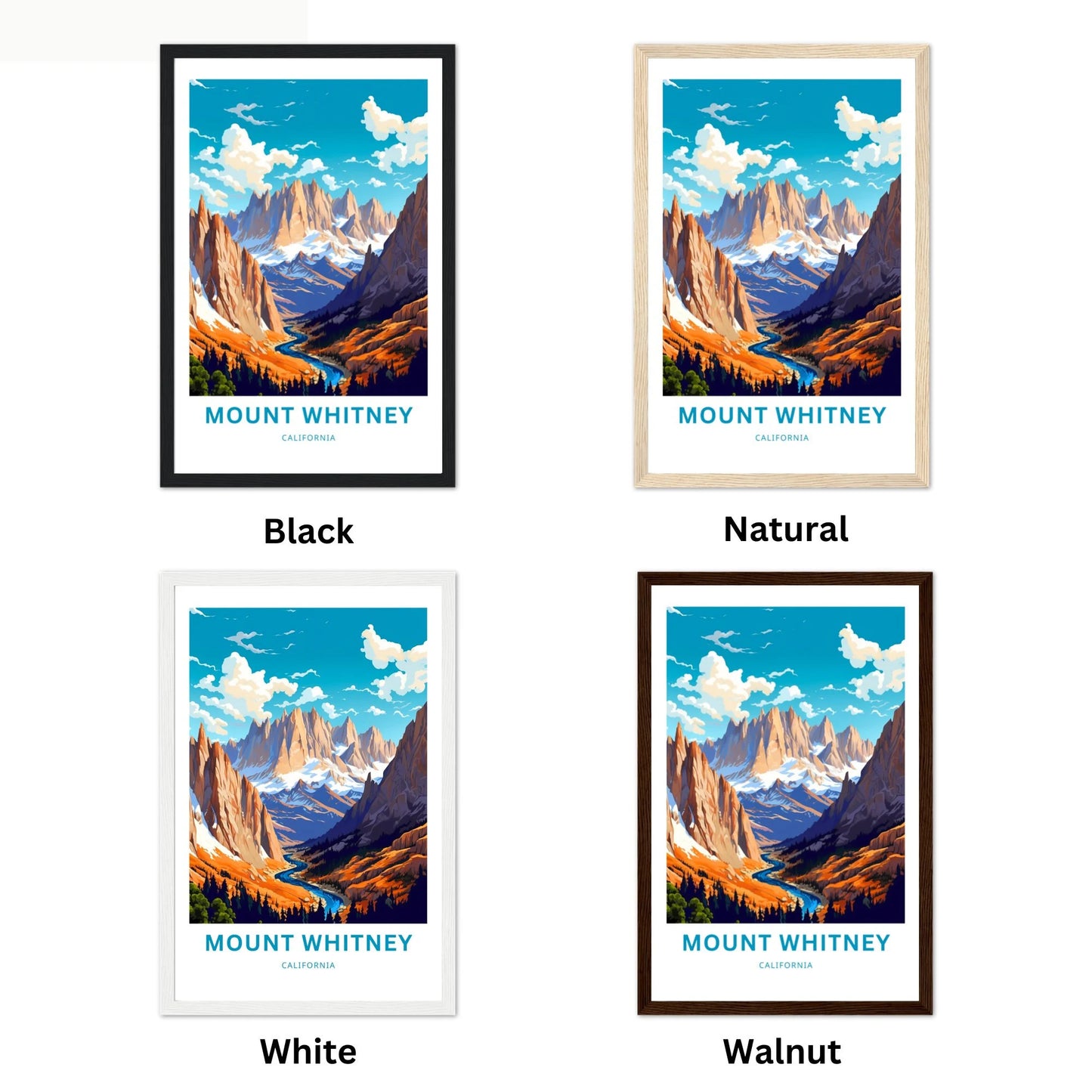 Mount Whitney Travel Poster