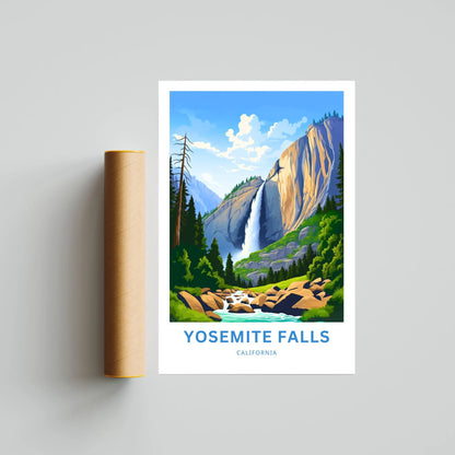 Yosemite Falls  Travel Poster