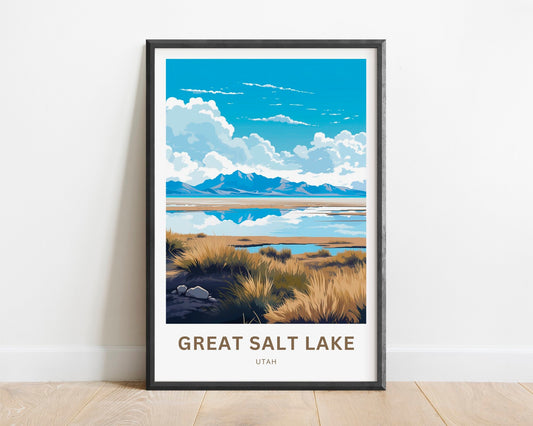 Great Salt Lake Travel Poster