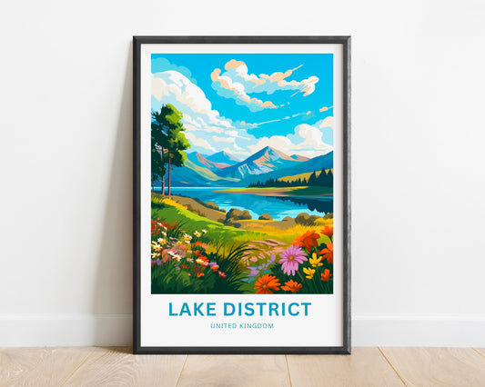 Lake District Travel Poster