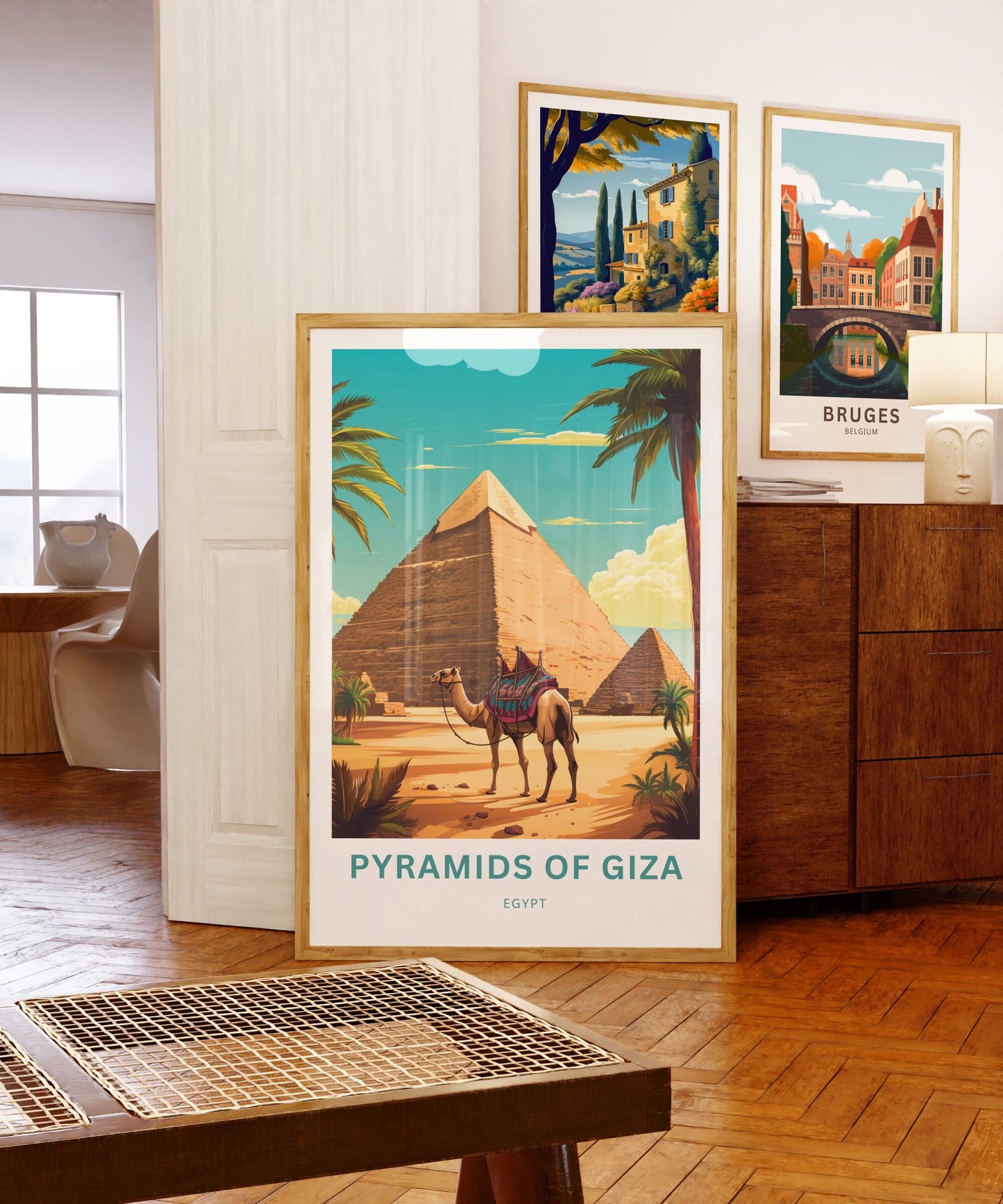 Pyramid of Giza Travel Poster