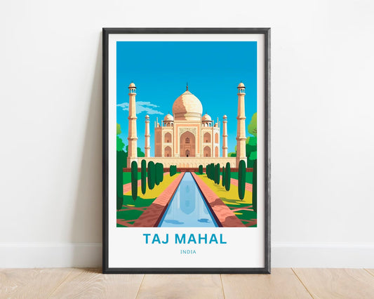 Taj Mahal Travel Poster