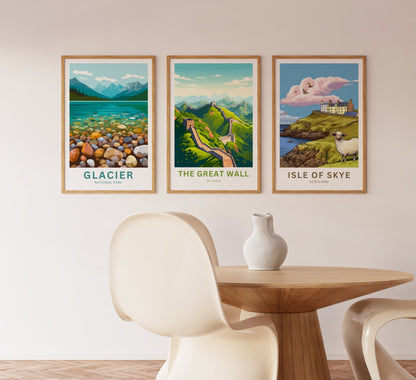 Great Wall of China Travel Poster