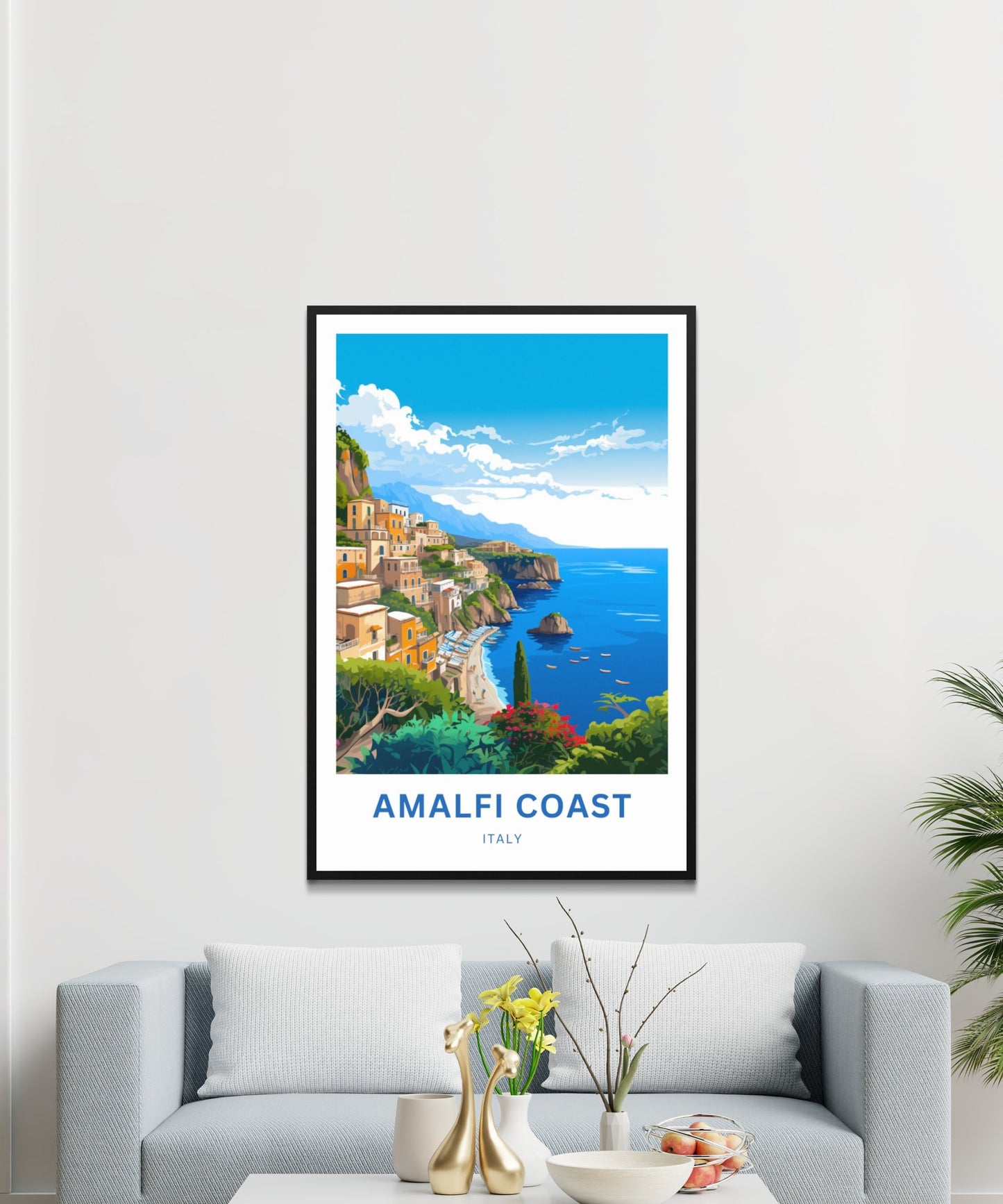 Amalfi Coast Travel Poster