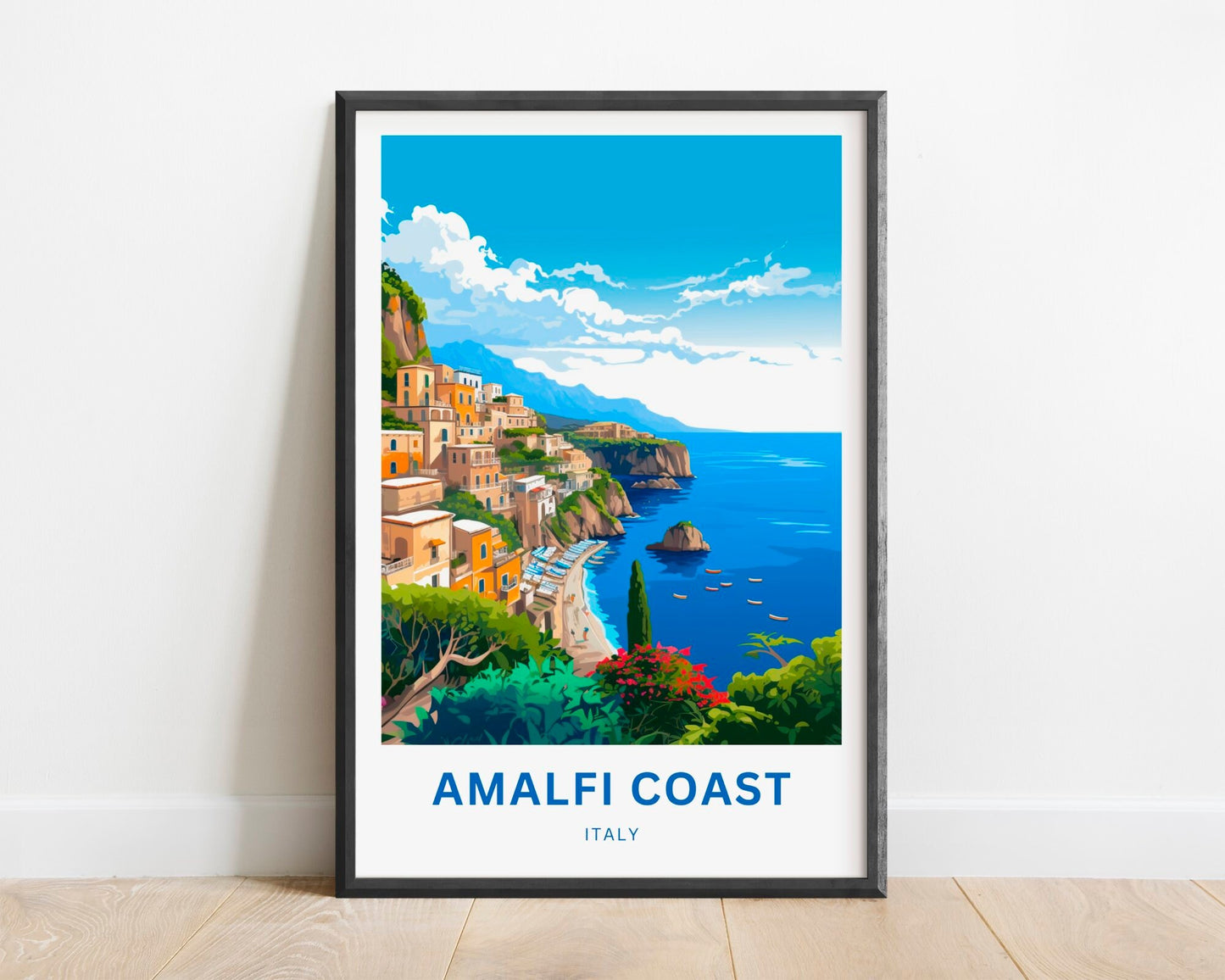 Amalfi Coast Travel Poster