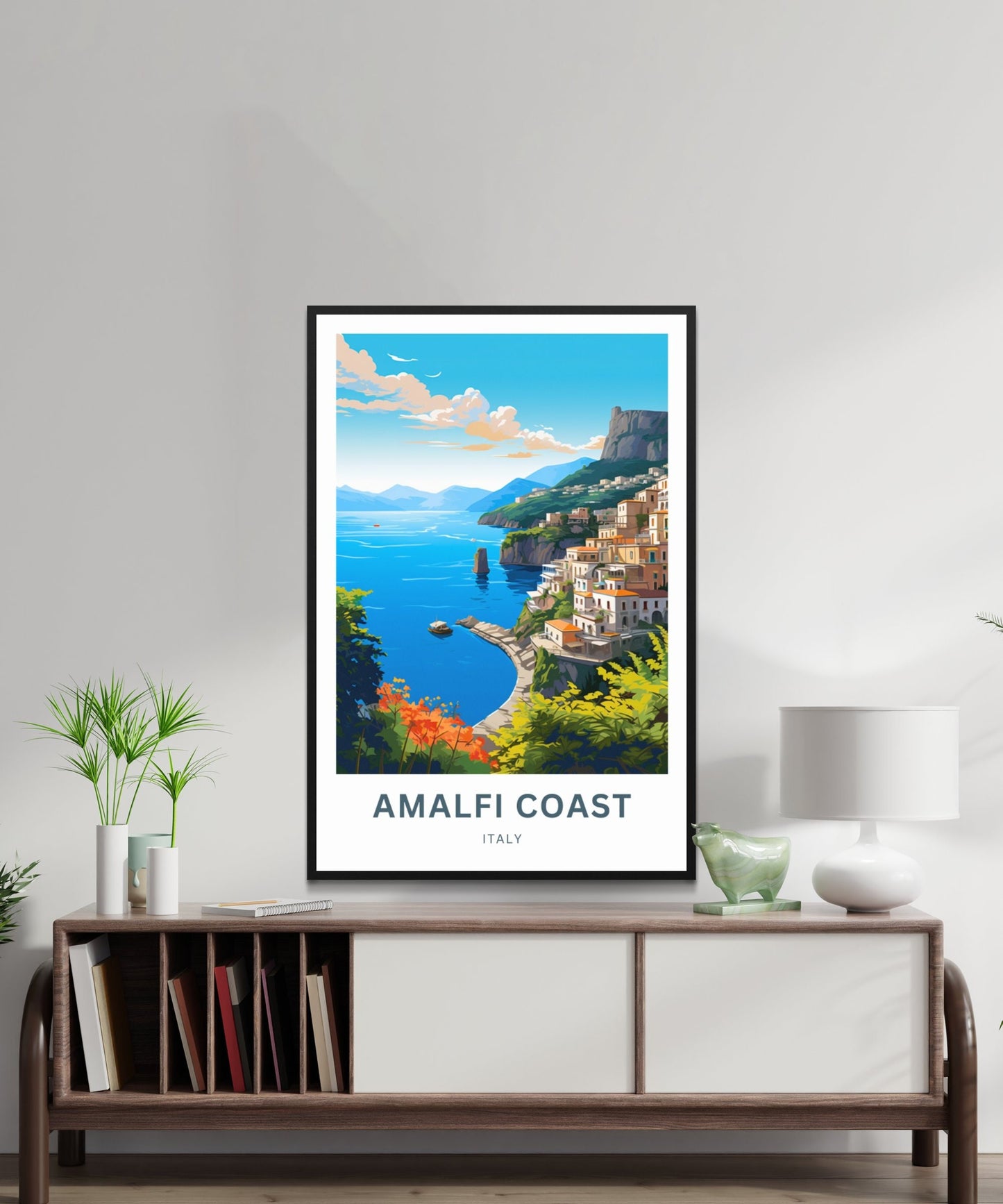 Amalfi Coast Travel Poster - Coastal Beauty