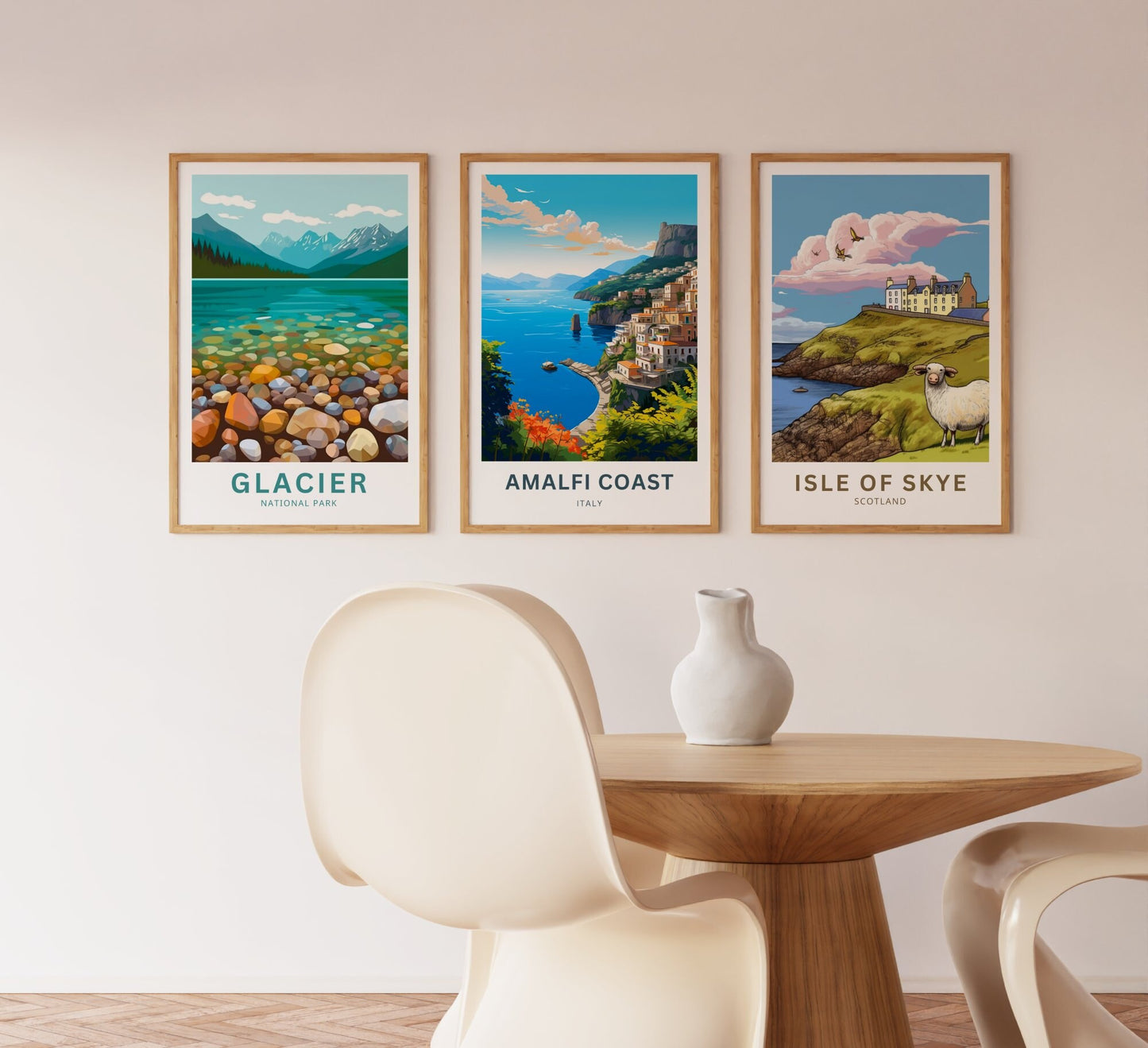 Amalfi Coast Travel Poster - Coastal Beauty