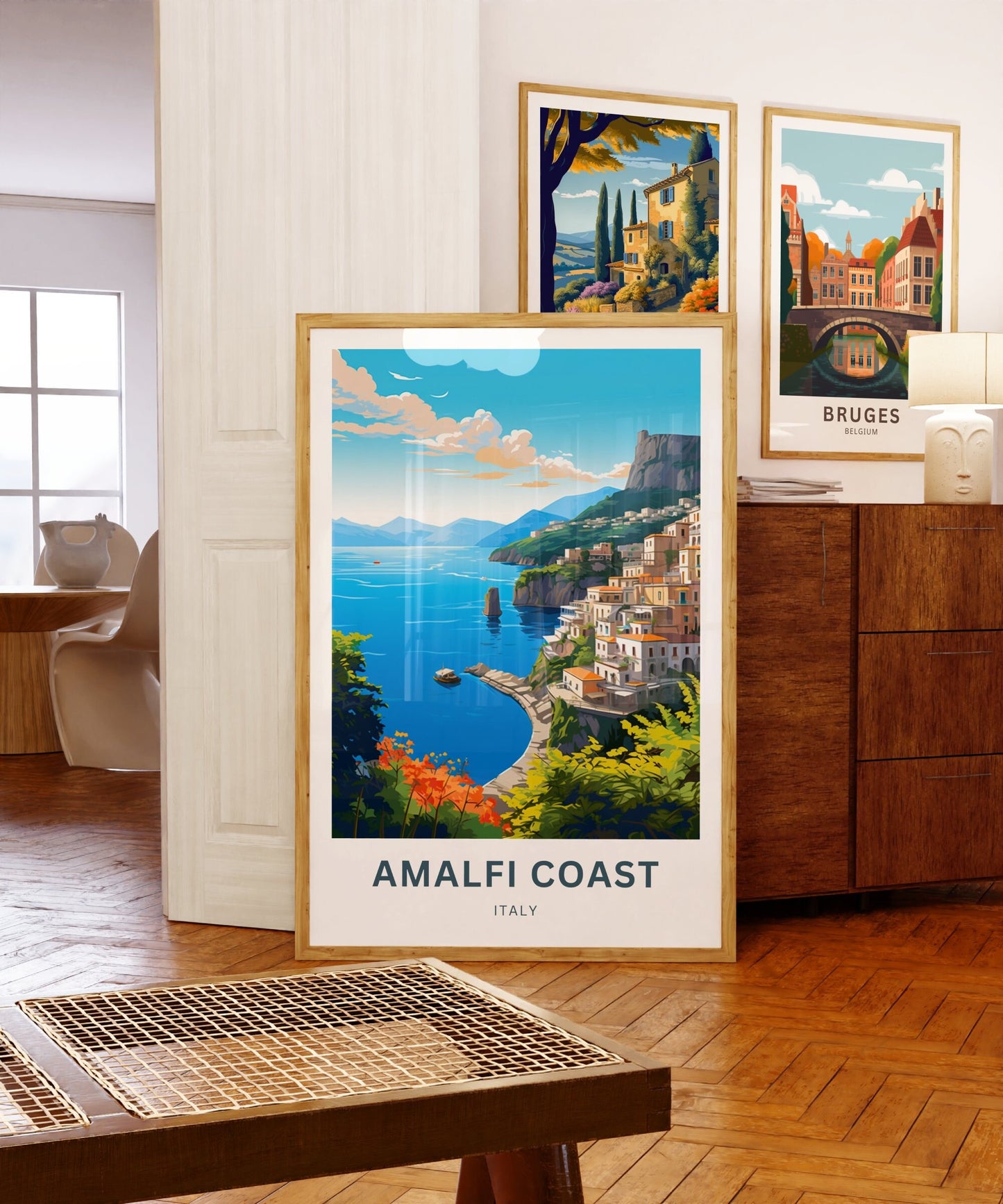 Amalfi Coast Travel Poster - Coastal Beauty