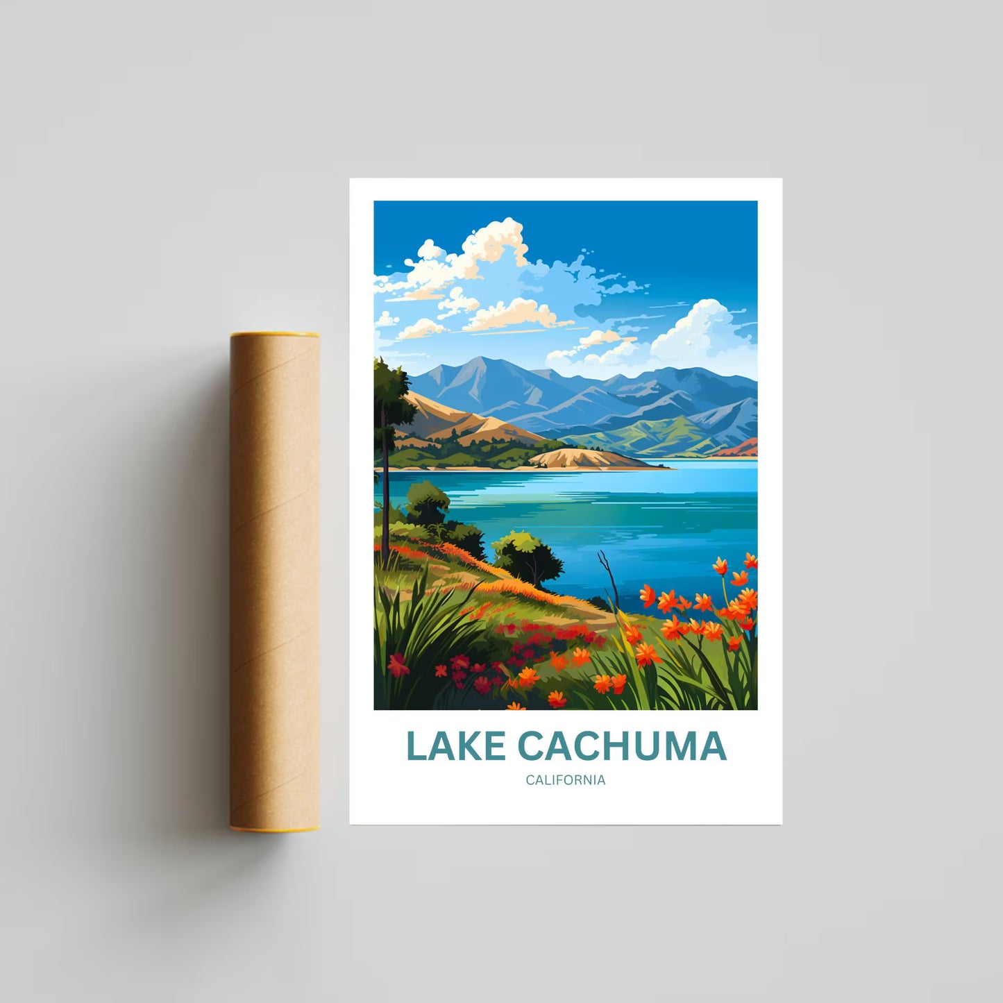 Lake Cachuma Travel Poster