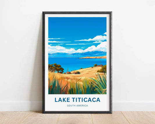 Lake Titicaca  Travel Poster