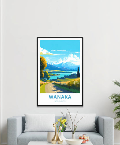 Wanaka Travel Poster