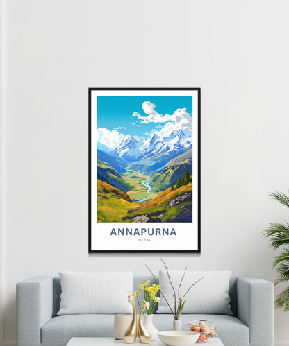 Annapurna Travel Poster