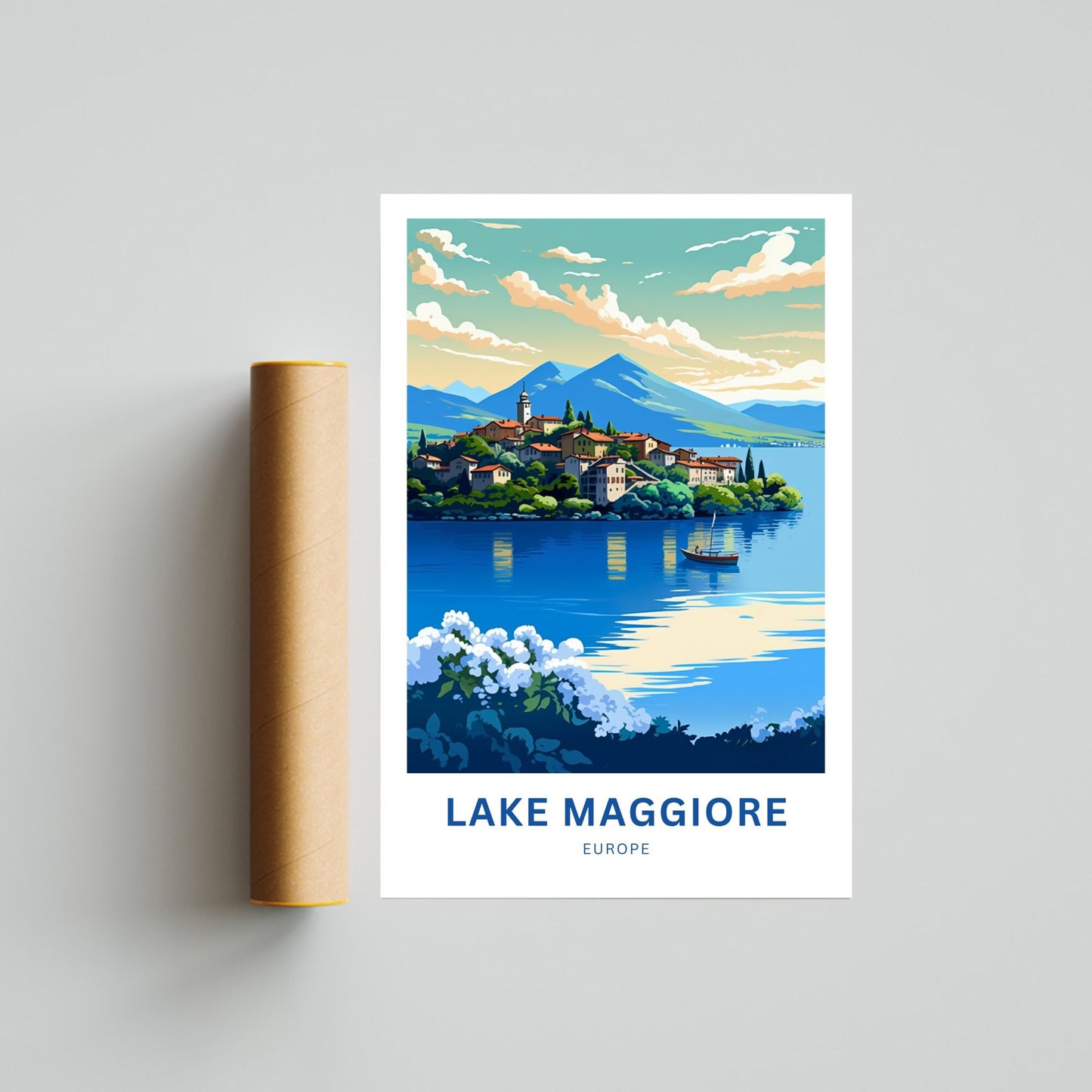 Lake Maggiore Travel Poster