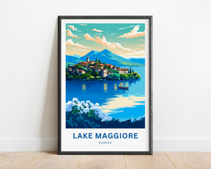 Lake Maggiore Travel Poster