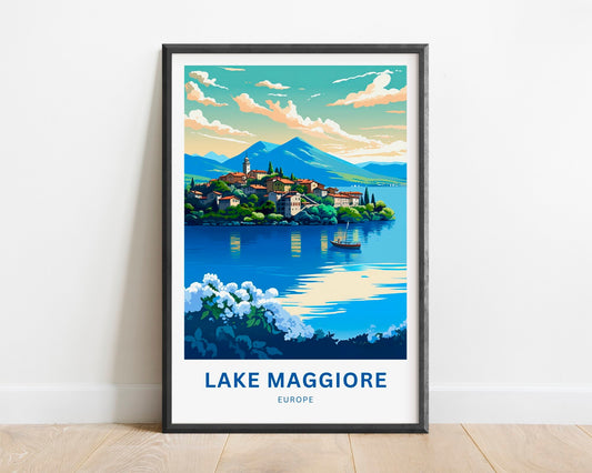 Lake Maggiore Travel Poster