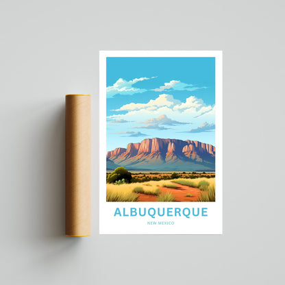 Albuquerque Travel Poster - Serene Beauty