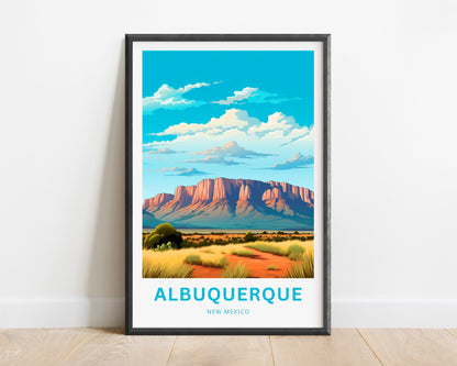 Albuquerque Travel Poster - Serene Beauty