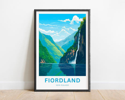 Fiordland Travel Poster
