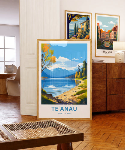 Te Anau Lake Travel Poster