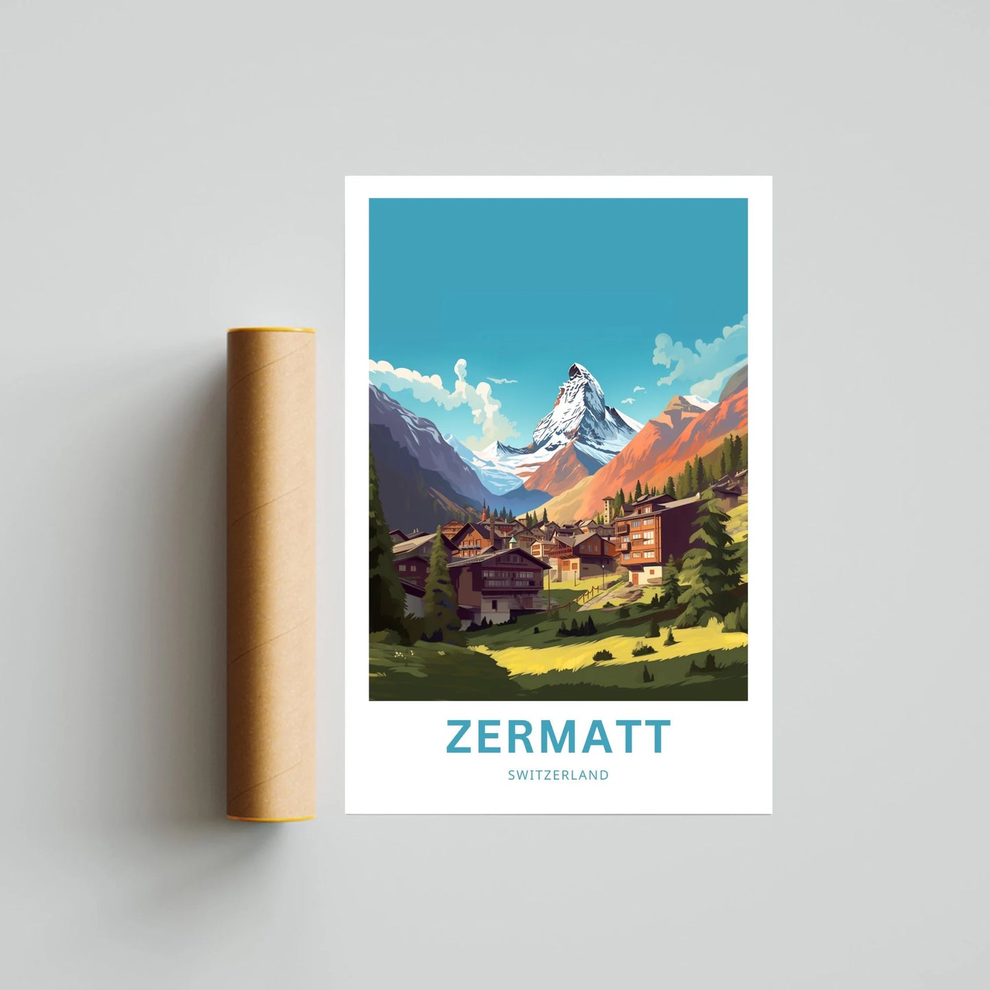 Zermatt Travel Poster