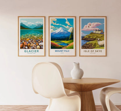 Mount Fuji Travel Poster