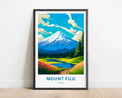 Mount Fuji Travel Poster