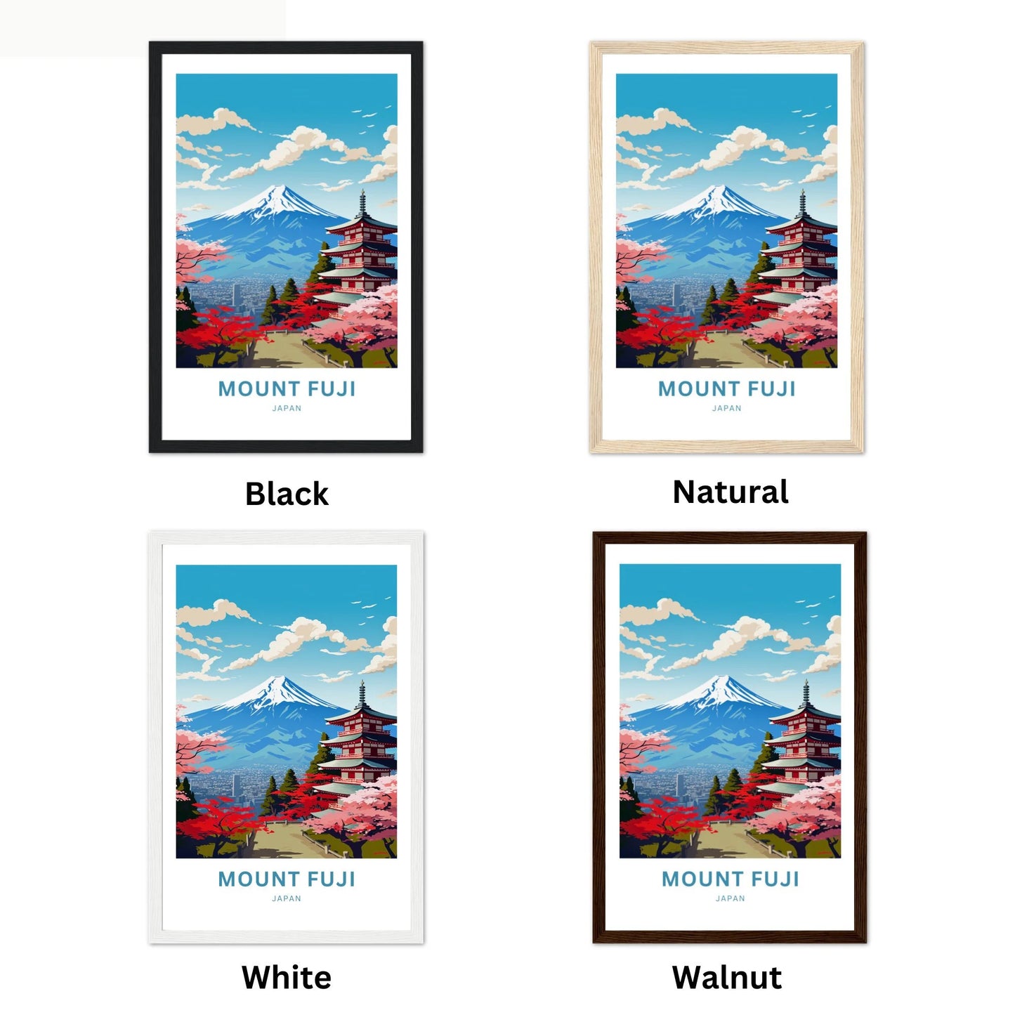 Mount Fuji Travel Poster