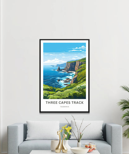 Three Capes Track Travel Poster