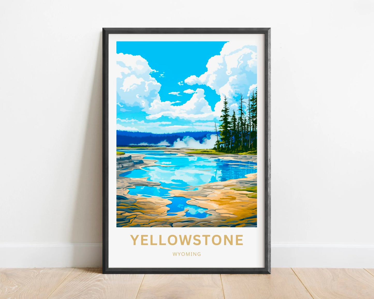 Yellowstone National Park  Travel Poster