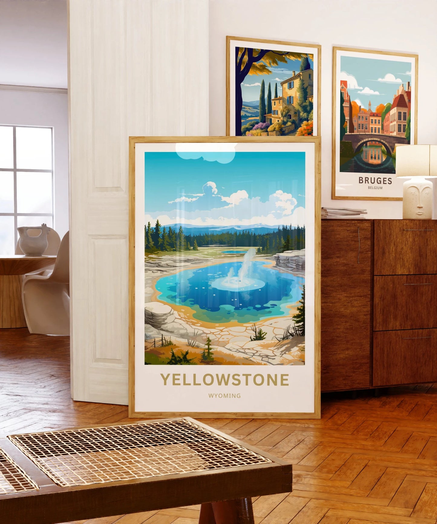 Yellowstone National Park  Travel Poster