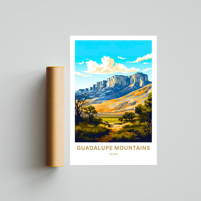 Guadalupe Mountains Travel Poster