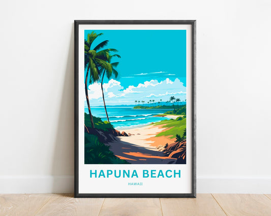Hapuna Beach Travel Poster