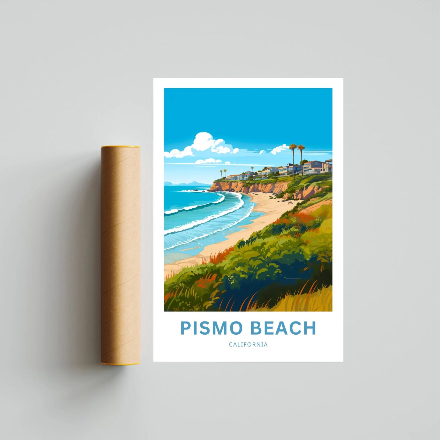 Pismo Beach Travel Poster