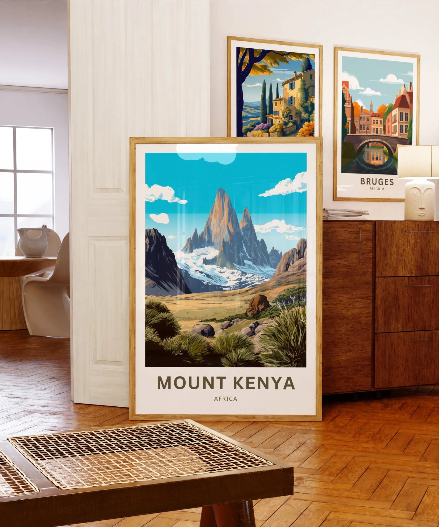 Mount Kenya Travel Poster