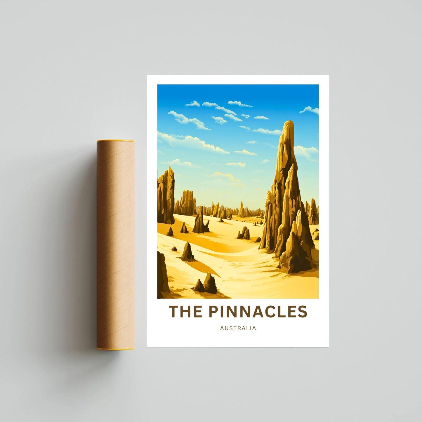 Pinnacles Travel Poster