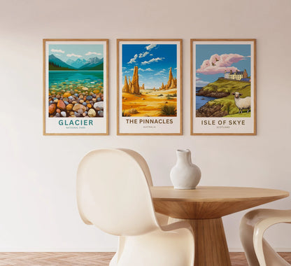 Pinnacles Travel Poster