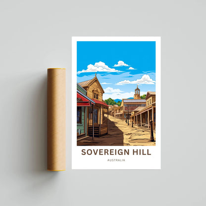 Sovereign Hill Travel Poster