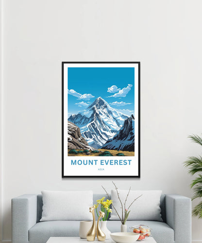 Mount Everest Travel Poster