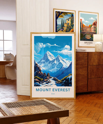 Mount Everest Travel Poster