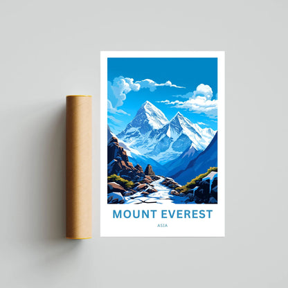 Mount Everest Travel Poster