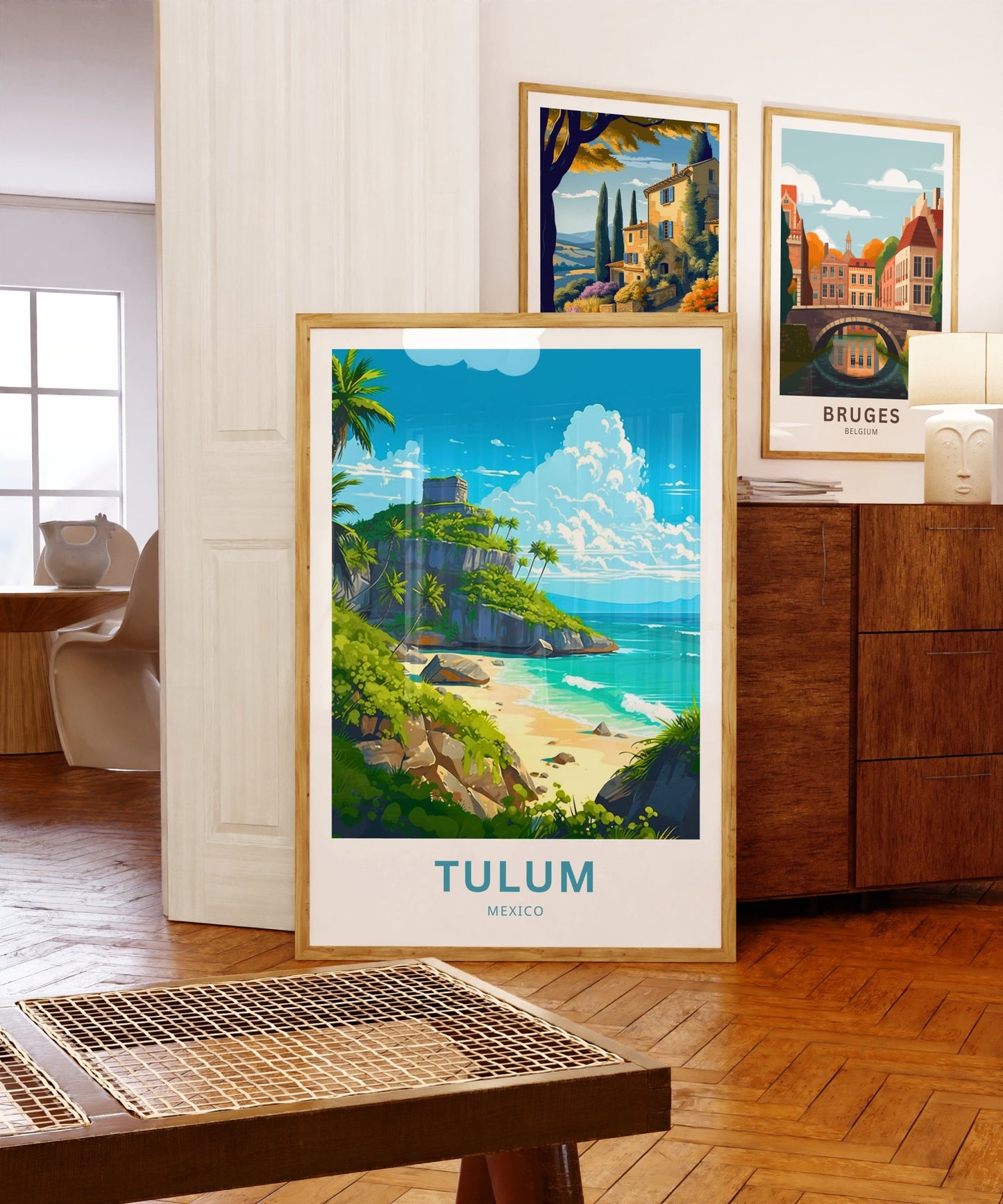 Tulum Riviera Maya Travel Print - Tulum Riviera Maya poster, Mexico Wall Art, Framed present, Gift Mexico Present - TravelTreasureCo