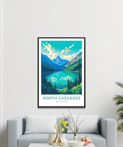 North Cascades Travel Poster