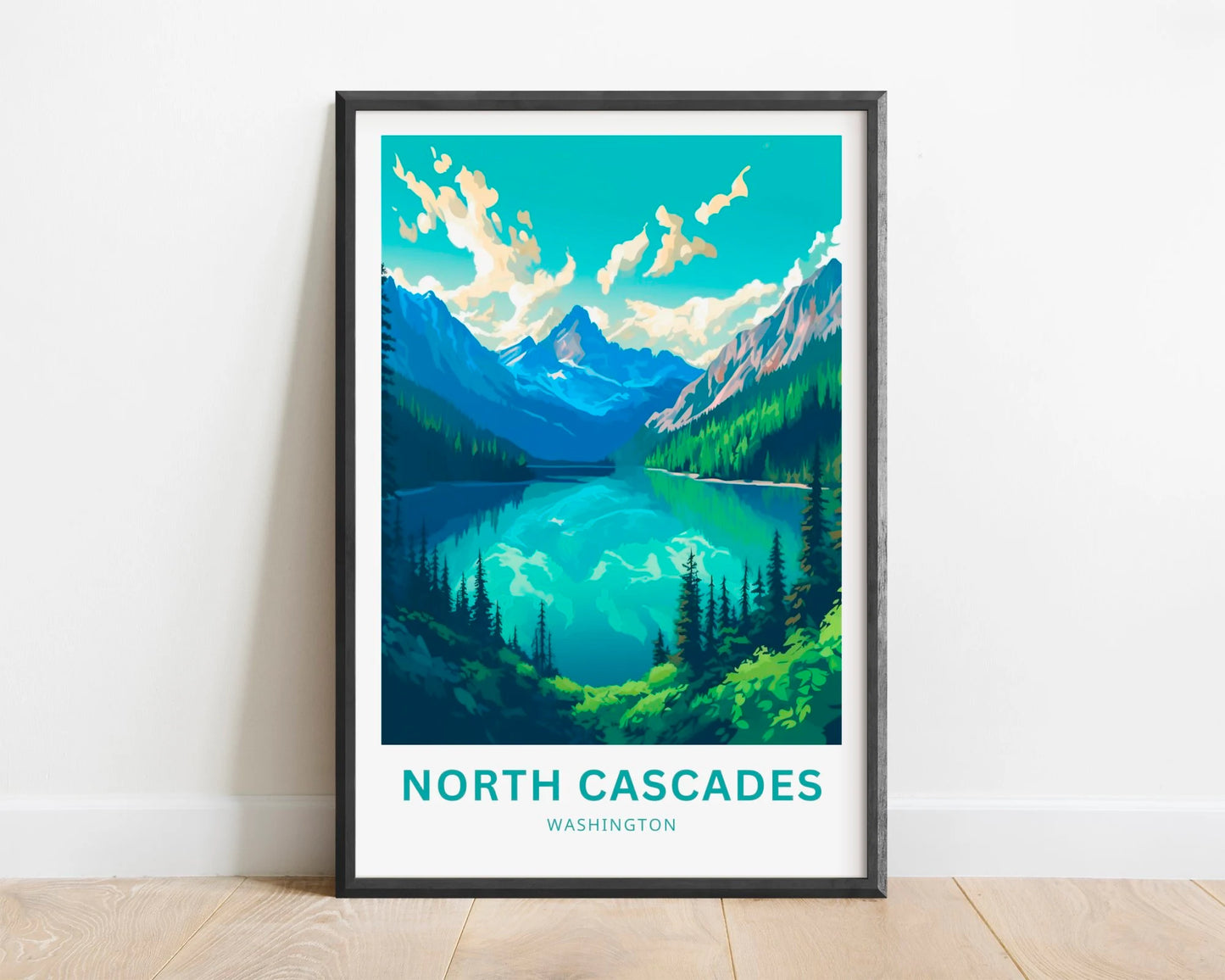 North Cascades Travel Poster