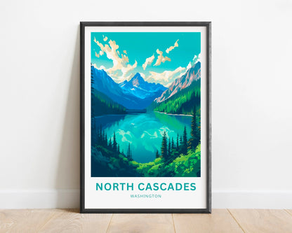 North Cascades Travel Poster