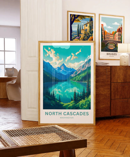 North Cascades Travel Poster